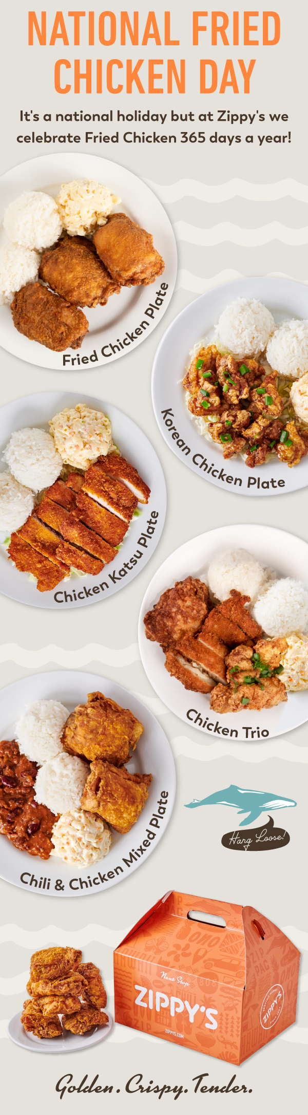 It's National Fried Chicken Day! Zippy's